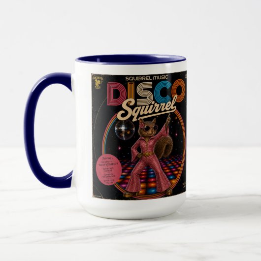 Disco-Eichhörnchen-Königin Tasse (Links)