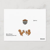 Disco Eichhörnchen Postkarte (Rückseite)