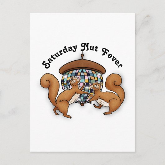 Disco Eichhörnchen Postkarte (Vorderseite)