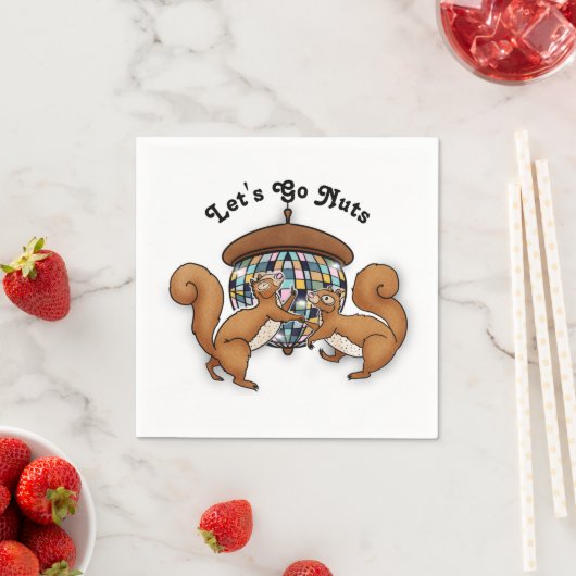 Disco Eichhörnchen Serviette (Beispiel)