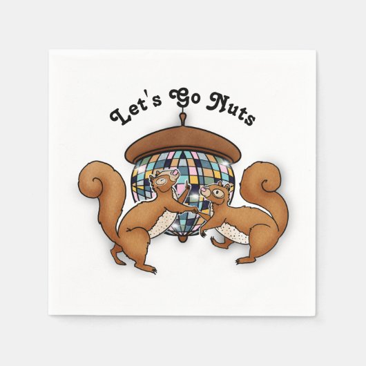 Disco Eichhörnchen Serviette (Vorderseite)