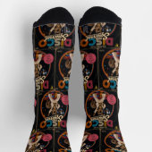 Disco-Eichhörnchen Socken (Oben)