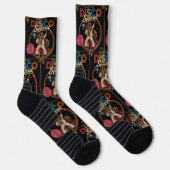 Disco-Eichhörnchen Socken (Rechts)