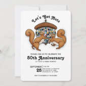 Disco-Eichhörnchen zum 50. Jahrestag Einladung (Vorderseite)