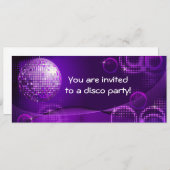 Disco-Einladung Einladung (Vorne/Hinten)