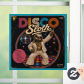 Disco Faultier Fensteraufkleber (Zuhause)