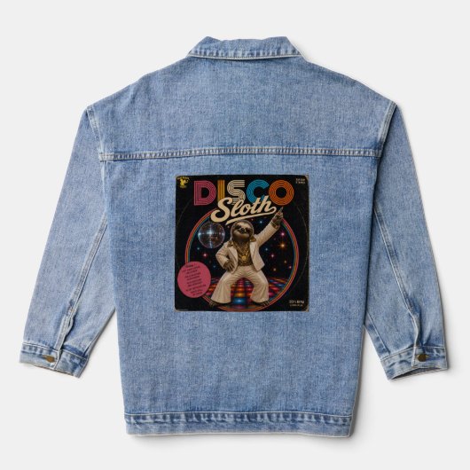 Disco Faultier Jeansjacke (Rückseite)