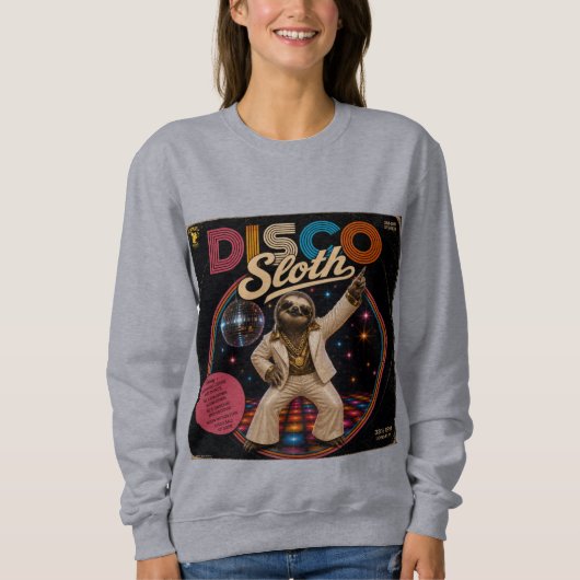 Disco Faultier Sweatshirt (Vorderseite)