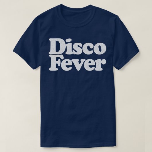 Disco Fever Retro Typografy Design T-Shirt (Design vorne)