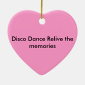 Disco-Fieber erleben die Erinnerungen wieder Keramikornament (Hinten)