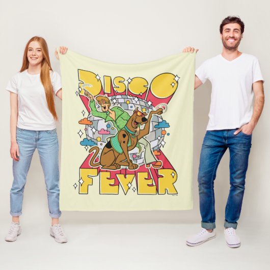 Disco-Fieber mit Scooby und Shaggy Fleecedecke (Beispiel)