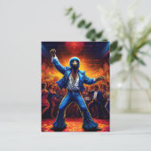 Disco Fieber Strauß Postkarte (Stehend Vorderseite)