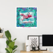 Disco Flamingos Poster (Heimbüro)