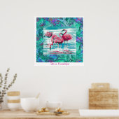 Disco Flamingos Poster (Küche)