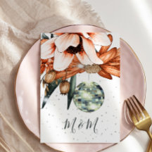 Disco Floral Burnt Orange Terracota Hochzeit