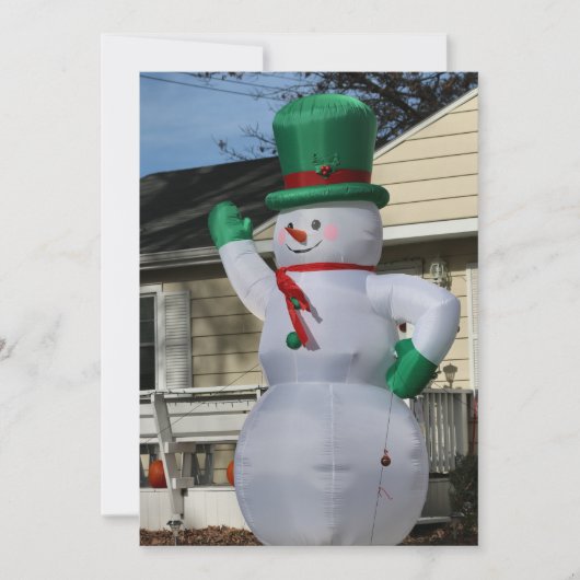 Disco Frosty Feiertagskarte (Vorderseite)