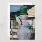 Disco Frosty Feiertagskarte (Vorne/Hinten)