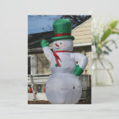 Disco Frosty Feiertagskarte (Stehend Vorderseite)