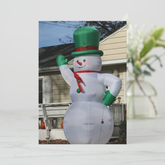 Disco Frosty Feiertagskarte (Stehend Vorderseite)