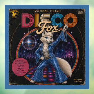 Disco-Füchsin Fensteraufkleber