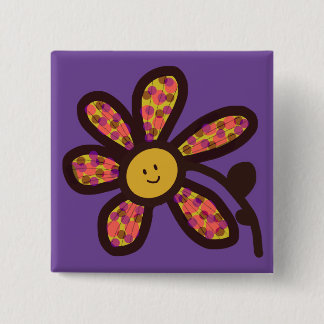 Disco-Gänseblümchen Button