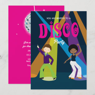 Disco-Geburtstagsparty-Einladung Einladung