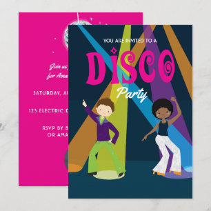 Disco-Geburtstagsparty-Einladung Einladung