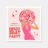 Disco Girl Serviette (Vorderseite)