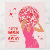 Disco Girl Weinetikett (Einzelnes Label)