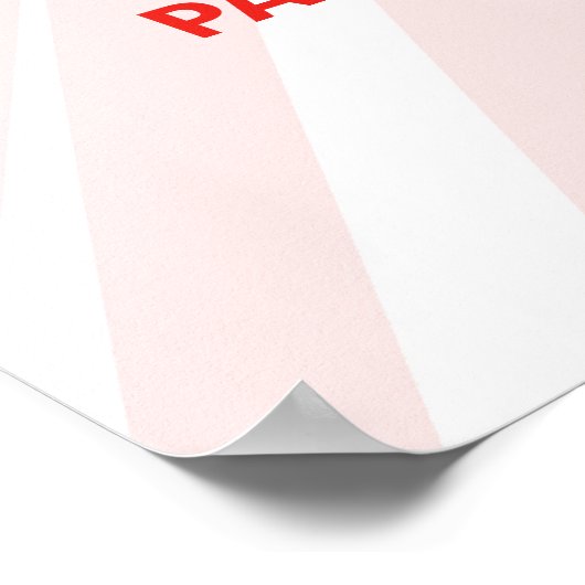 Disco Girl Welcome Sign Poster (Ecke)