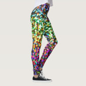 Disco-Glitzer-Rave Leggings (Rechts)