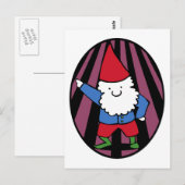 Disco Gnome Night Fee Postkarte (Vorne/Hinten)