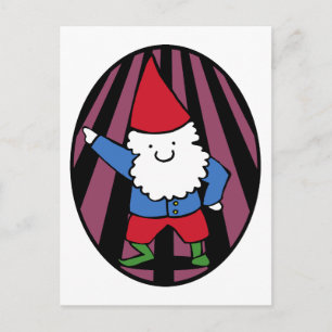 Disco Gnome Night Fee Postkarte