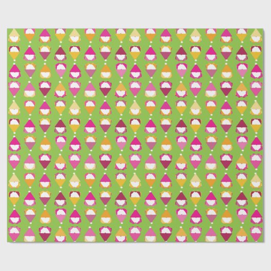 Disco Gnome Wrapping Paper Geschenkpapier (Flach)