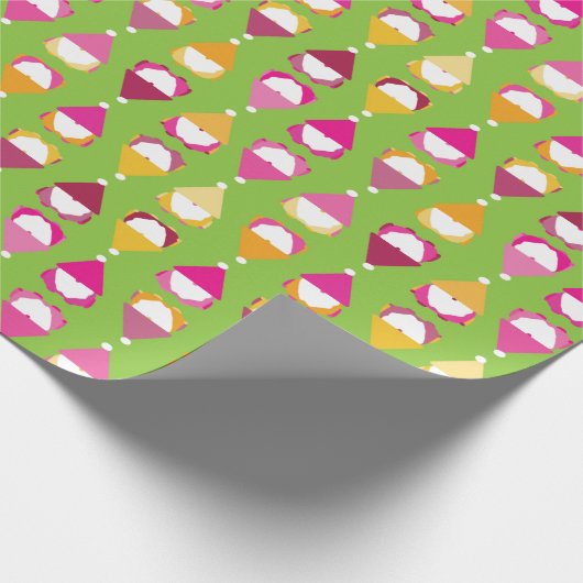 Disco Gnome Wrapping Paper Geschenkpapier (Ecke)