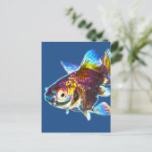 Disco Goldfish Postkarte (Stehend Vorderseite)