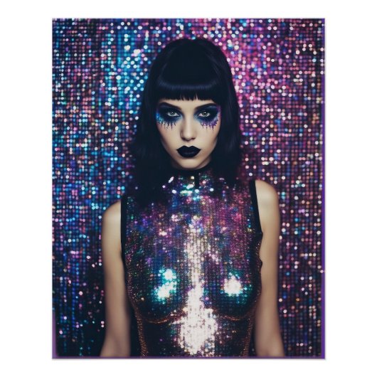 Disco Goth Girl Poster (Vorderseite)