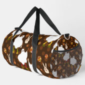Disco halloween afrikanische Geisterbraun Duffle Bag (Rechte Ecke)
