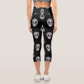 Disco halloween ball skull capri leggings (Rückseite)