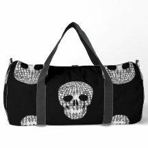 Disco halloween ball skull
