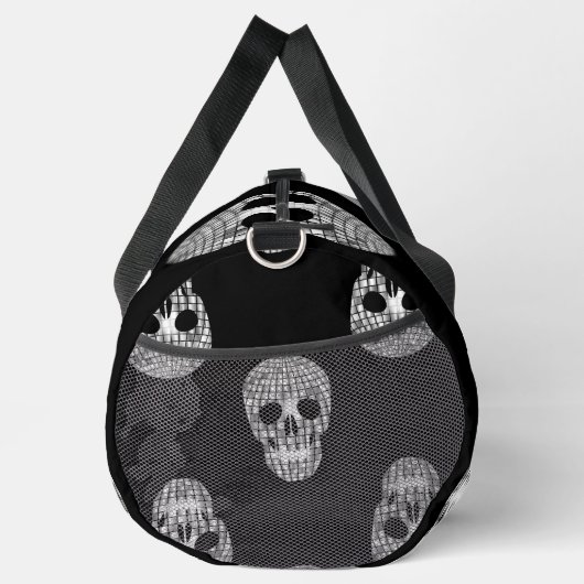 Disco halloween ball skull duffle bag (Rechts)