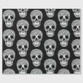 Disco halloween ball skull geschenkpapier (Flach)