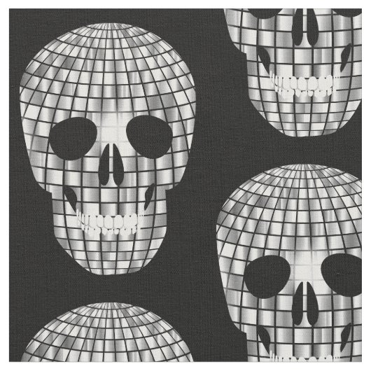 Disco halloween ball skull stoff (Nahaufnahme)