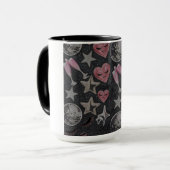 Disco Hearts Mug – Chic Glam Gift for Coffee Lover Tasse (Vorderseite Links)
