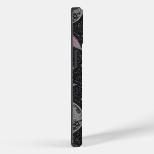 Disco Hearts Protective Phone Case – Chic Glam Sty (Rückseite / Rechts)