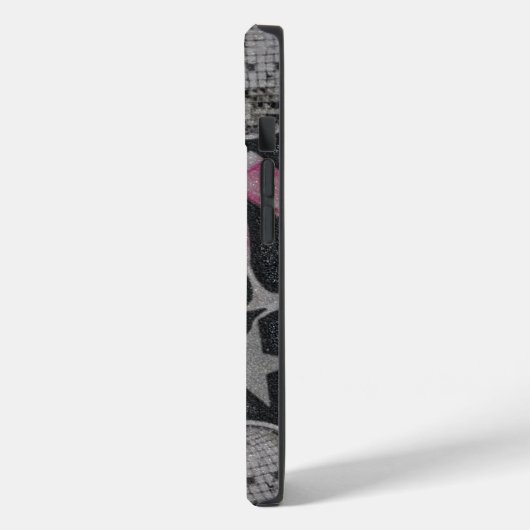 Disco Hearts Protective Phone Case – Chic Glam Sty (Rückseite / Links)