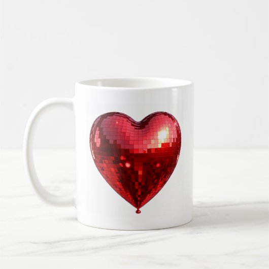 Disco Herz Tasse (Links)