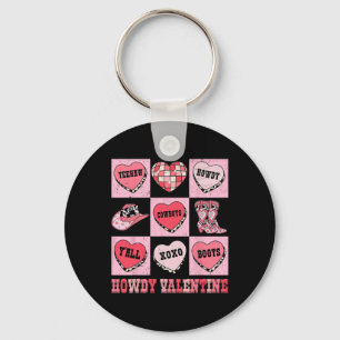 Disco Howdy Valentinstag Cowboy Herz Rodeo Texas W Schlüsselanhänger