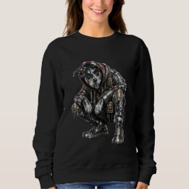Disco-Hund-Sweatshirt – Mosaik-Welpen-Straßenbekle Sweatshirt