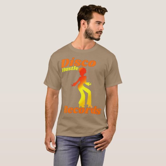 Disco Hustle Platten Dance Shirt oder Herren oder (Vorne ganz)